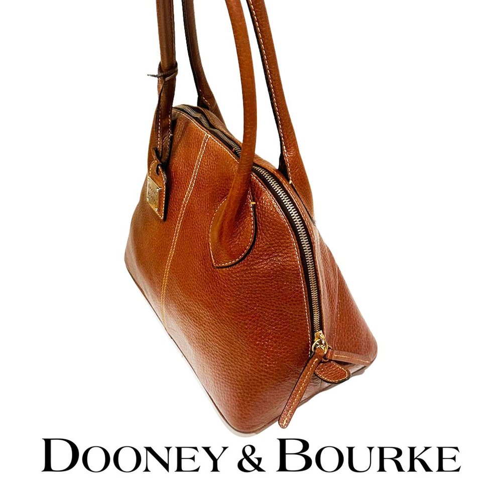 DOONEY & BOURKE Pebble Grain Leather Satchel Purse - Beautiful Condition! Luxury
